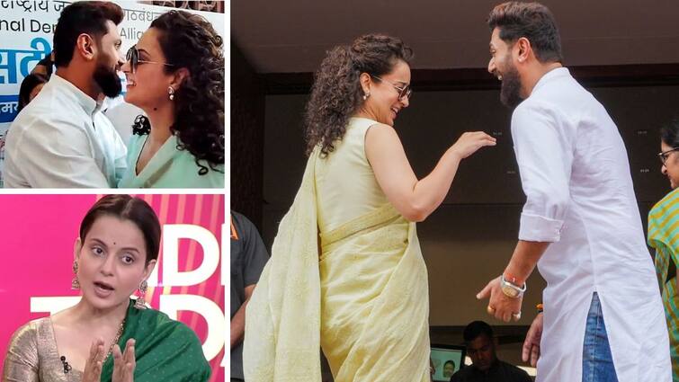 Why are photos with Chirag Paswan going viral Kangana Ranaut answer raised everyone eyebrows Kangana Ranaut on Chirag Paswan : चिराग पासवानांसोबत फोटो इतके व्हायरल का होत आहेत? कंगनाने दिलेल्या उत्तराने सर्वांच्याच भूवया उंचावल्या!