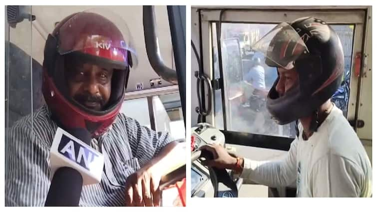 Bengal Bandh Government bus drivers were seen wearing helmets while driving in Cooch Behar Bengal Bandh: ஹெல்மெட் போட்டு பஸ் ஓட்டும் டிரைவர்கள்! அச்சத்தில் பயணிகள்! என்ன நடக்கிறது மேற்கு வங்கத்தில்?