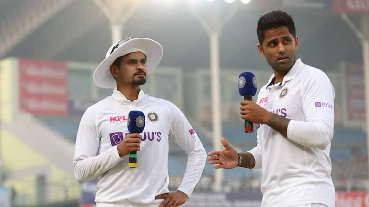 Shreyas Iyer and Suryakumar Yadav falter in red-ball return Buchi Babu tournament 2024 ind vs ban test squad marathi news Ind vs Ban Test : श्रेयस अय्यर-सूर्या पहिल्या परीक्षेत नापास, बांगलादेशविरुद्ध होणार पत्ता कट?