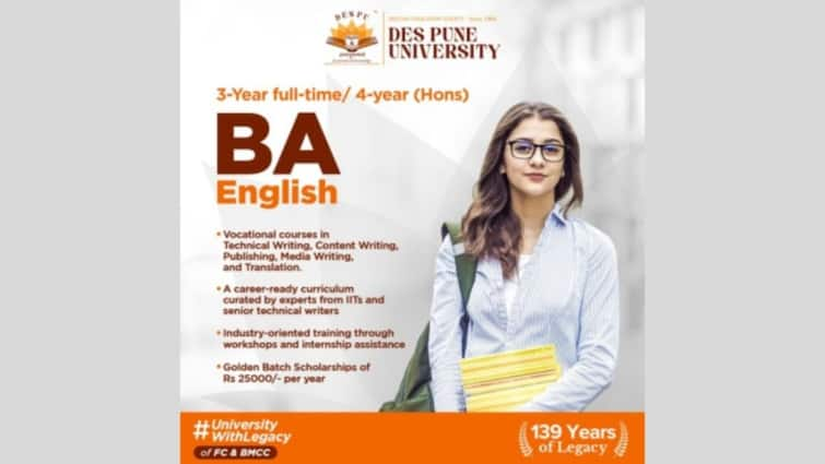 DES Pune University Sets New Standards In English Education With Its BA English Honours Programme DES Pune University Sets New Standards In English Education With Its BA English Honours Programme