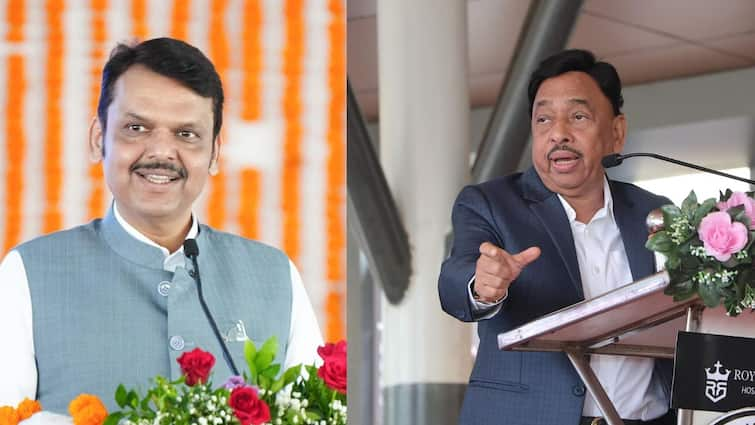 Devendra Fadnavis says Narayan Rane is always aggressive that is his way of speaking I don't think anyone will be threatened Maharashtra Politics Marathi News Devendra Fadnavis : राणे साहेब नेहमी आक्रमक असतात, ती त्यांची बोलण्याची पद्धत आहे; कोणाला धमक्या देतील असं वाटत नाही : देवेंद्र फडणवीस