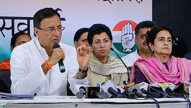 Haryana Elections Congress says Kumari Selja Randeep Surjewala not to fight polls Haryana Election: Congress MPs Randeep Surjewala, Kumari Selja Out Of Polls Race