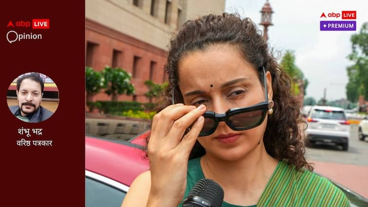 BJP sidelines Kangana statement on farmers movement may be impact Haryana elections abpp किसान आंदोलन पर कंगना के विवादित बयान से बीजेपी के किनारा करने के पीछे छिपे हैं 3 कारण