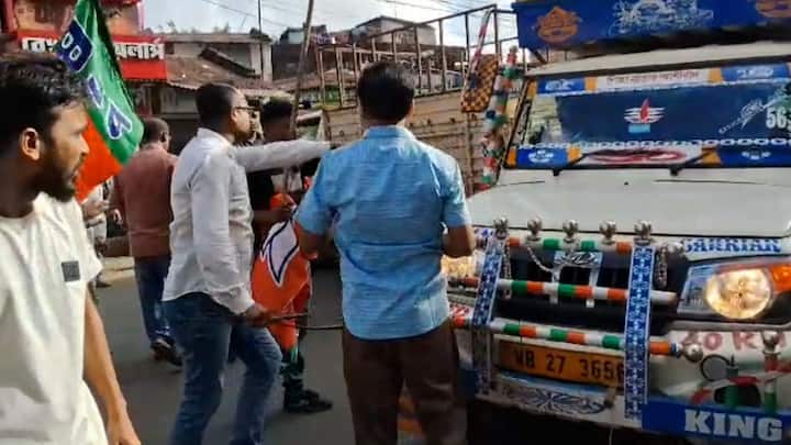 পশ্চিম বর্ধমানের জামুড়িয়ায় বিজেপির বনধ ঘিরে ধুন্ধুমার। মুখোমুখি তৃণমূল-বিজেপি। বচসা, ধস্তাধস্তি।