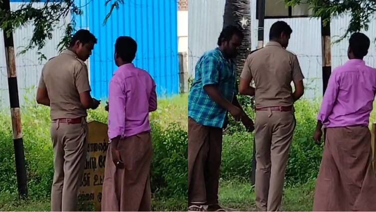 Two policemen suspended for threatening man to take video of bribe. Police Suspended: வாகனங்களை வழிமறித்து லஞ்சம்: வீடியோ எடுத்த நபரை அச்சுறுத்திய 2 காவலர்கள் சஸ்பெண்ட்!