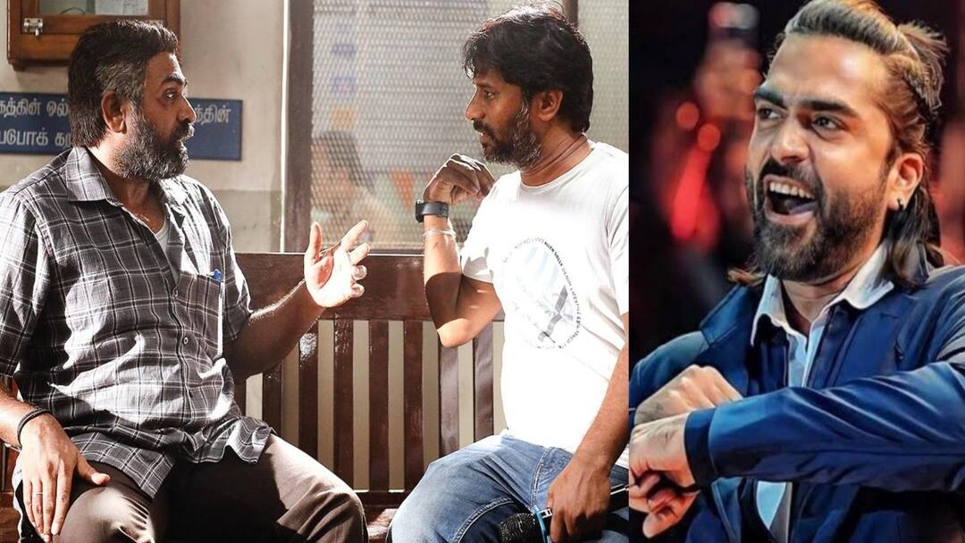 Actor Simbu meets Maharaja director Nithilan Saminathan thanking note through twitter post Nithilan Saminathan: வெளிப்படையான, எளிமையான மனிதர்! சிம்புவை பாராட்டிய மகாராஜா இயக்குநர்.. என்ன விஷயம்?