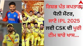 Rishabh Pant: ਰਿਸ਼ਭ ਪੰਤ ਕਪਤਾਨ, ਧੋਨੀ ਮੈਂਟਰ, ਜਾਣੋ IPL 2025 ਲਈ CSK ਦੀ ਪੂਰੀ ਟੀਮ ਬਾਰੇ ਖਾਸ