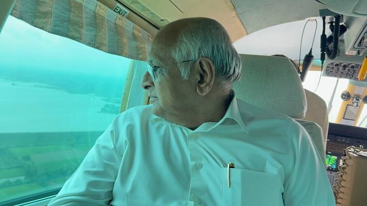 Chief Minister Bhupendra Patel visited flood affected Dwarka district Gujarat Rain: પૂરગ્રસ્ત દ્વારકા વિસ્તારનું CMએ કર્યું હવાઈ નિરિક્ષણ,લોકોના ખબર અંતર પૂછી તંત્રને ઝડપી કાર્યવાહી કરવા આપ્યો આદેશ