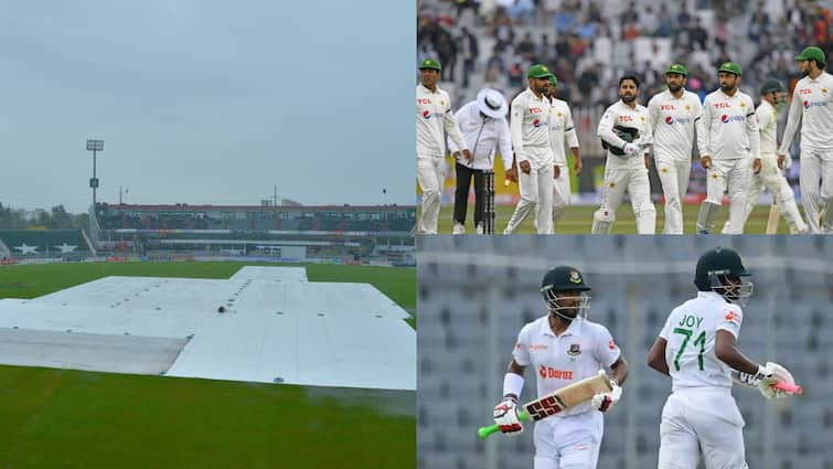 pakistan vs bangladesh 2nd test rawalpindi heavy rain cricket players stuck in hotel pak vs ban test PAK vs BAN: पाकिस्तान में बारिश का कहर, खिलाड़ियों के लिए होटल से निकलना दूभर