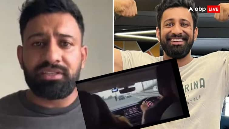 Social media influencer Rajat Dalal hits bike says this is daily work video viral सोशल मीडिया इंफ्लुएंसर ने बाइक को मारी टक्कर, बोला ‘ ये रोज का काम’