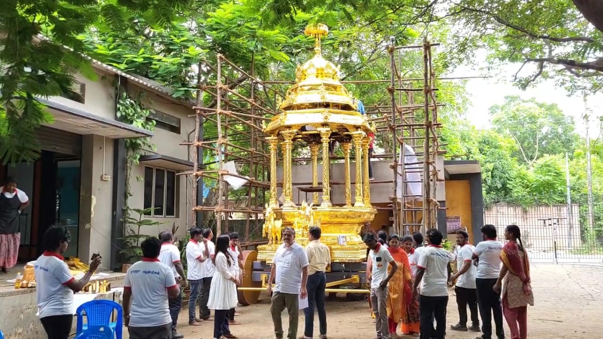 காஞ்சியில் இருந்து அமெரிக்காவிற்கு பறக்கும் தங்க தேர்... சிறப்பம்சங்கள் என்ன ?