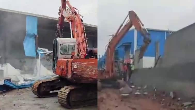 HYDRA demolitions in gaganpahad in hyderabad HYDRA: నగరంలో 'హైడ్రా' దూకుడు - గగన్ పహాడ్‌లో అక్రమ నిర్మాణాలు కూల్చివేత