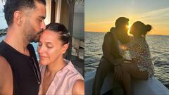 सनसेट के बीच पति संग रोमांटिक हुईं नेहा धूपिया, एक्ट्रेस ने शेयर की बर्थडे सेलिब्रेशन की खूबसूरत तस्वीरें