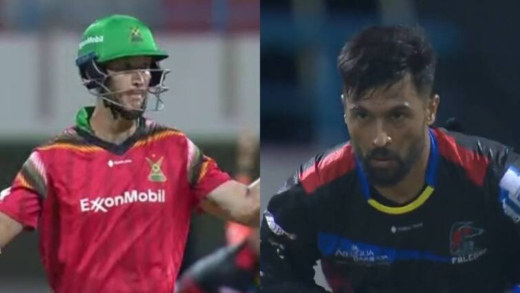 16 runs needed in last over Dwaine Pretorius won match against Mohammad Amir in Caribbean Premier League 2024 watch Watch: 6 गेंद पर चाहिए थे 16 और लास्ट गेंद पर 4, मोहम्मद आमिर पर टूट पड़ा बल्लेबाज; देखिए कैसे धुनाई कर जिताया मैच