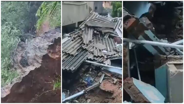 few people were injured in a Landslide caused by heavy rains in Vijayawada Vijayawada: భారీ వర్షానికి విజయవాడలో విరిగిపడ్డ కొండచరియలు- ఒకరు మృతి, పలువురికి గాయాలు