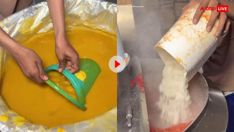 After seeing the recipe for making Mango Shake you will never drink it video goes viral ये वीडियो देखने के बाद कभी नहीं पिएंगे आम का जूस, देखकर ही बढ़ जाएगा आपका शुगर