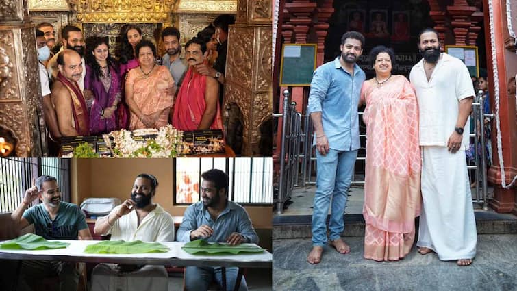 Jr NTR his family and Rishab Shetty visit Udupi Shri Krishna Matha Jr NTR: ఇన్నాళ్లకు అమ్మ కల నిజం చేశా- పుట్టిన రోజుకు ముందే నెరవేర్చడంతో సంతోషంగా ఉందన్న ఎన్టీఆర్