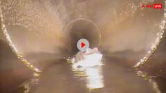 यहां तो गटर में ही मगरमच्छ ने बसा लिया आशियाना, वीडियो देखकर हर किसी को लगेगा डर