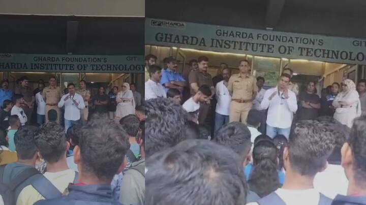 संतप्त विद्यार्थ्यांच्या मागणीनंतर  आजची परीक्षा स्थगित करण्यात आली आहे.