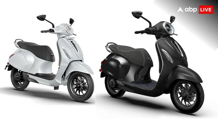 Bajaj Chetak new electric scooter Blue 3202 in three colours with 137 kilometer range and one lakh fifteen thousand rupees New Electric Scooter: 8000 रुपये सस्ता और रेंज भी ज्यादा... Bajaj लेकर आया नया इलेक्ट्रिक स्कूटर