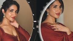 Ruhani Sharma : విరాట్ కోహ్లీ మరదలికి అందమెక్కువే.. అద్దంలో చూసుకుంటూ ట్రెడీషనల్​ లుక్​లో ఫోజులిచ్చిన రుహానీ శర్మ