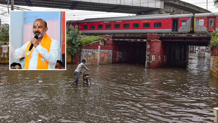 Bandi Sanjay explains Telangana rains situation to Amit shah NDRF Entered the field Telangana News: తెలంగాణలో రంగంలోకి ఎన్డీఆర్ఎఫ్, భారీ వర్షాల్లో రెస్క్యూ ఆపరేషన్స్