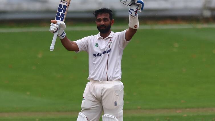 Ajinkya Rahane Century Leicestershire County before India vs bangladesh test series 2024 Ajinkya Rahane Century: क्या अब होगी रहाणे की टीम इंडिया में वापसी? काउंटी चैंपियनशिप में जड़ा शतक