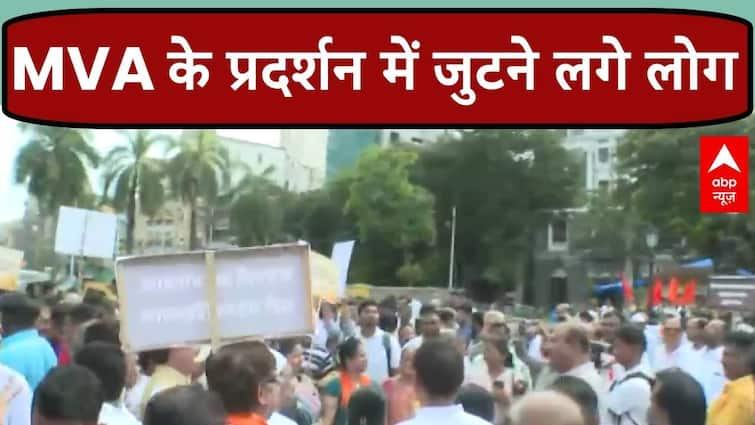 Shivaji Statue Case: Crowds Collect For MVA Protest In Sindhudurg | ABP Information