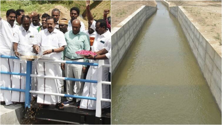 Viluppuram District Ellis Dam opened water by Minister Ponmudi விவசாயம் முக்கியம்! முதல்வர் உத்தரவால் கட்டப்பட்ட புதிய அணைக்கட்டு.. ஆழங்கால் வாய்க்கால் மூலம் விவசாயத்திற்கு நீர் திறப்பு.