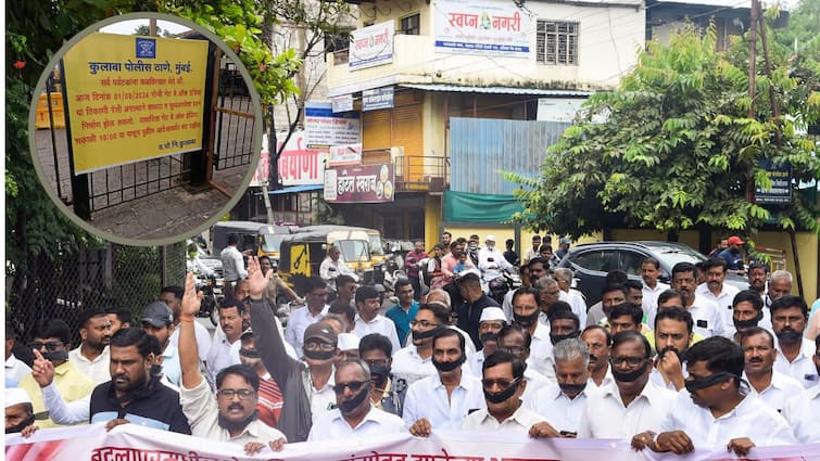 Maha Vikas Aghadi to protest in Mumbai over Shivaji statue collapse Gateway of India closed for tourists Marathi News पोलिसांची परवानगी नसतानाही मविआ जोडे मारो आंदोलनावर ठाम, गेटवे ऑफ इंडिया  पर्यटकांसाठी बंद; पोलिसांची बंदोबस्त तैनात