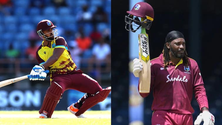 With 139 sixes Nicholas Pooran became batsman to hit most sixes in a year in T20 breaking Chris Gayle record 8 महीने में 139 छक्के... निकोलस पूरन ने रचा इतिहास, बने एक साल में सबसे ज्यादा छक्के लगाने वाले बल्लेबाज