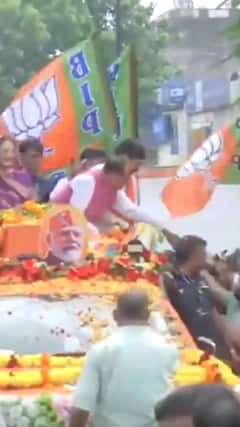 शिवराज सिंह चौहान ने विदिशा में किया रोड शो | Shivraj Singh Chouhan | ABP Shorts