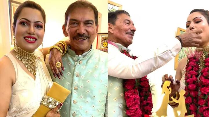 Former India cricketer turned cricket coach Arun Lal also married more than once. Arun married for the second time at 66 and tied the knot with Bulbul who is 28-years younger than him. (Image Source: Facebook/Bulbul Saha)
