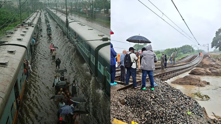 trains cancelled due to heavy rains in ap and telangana latest updates Trains Cancellation: తెలుగు రాష్ట్రాల్లో భారీ వర్షాలు - 432 రైళ్లు రద్దు, మరికొన్ని సర్వీసులు దారి మళ్లింపు