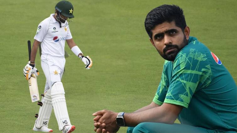 Babar Azam Flop Show During Bangladesh Test Series 20-month wait for Test half-century marathi news Babar Azam : 0,22,31,11... पाकिस्तानचा 'किंग' पुन्हा फ्लॉप, बाबर आता तुझं करायचं काय? 616 दिवस झाले ठोकले नाही अर्धशतक