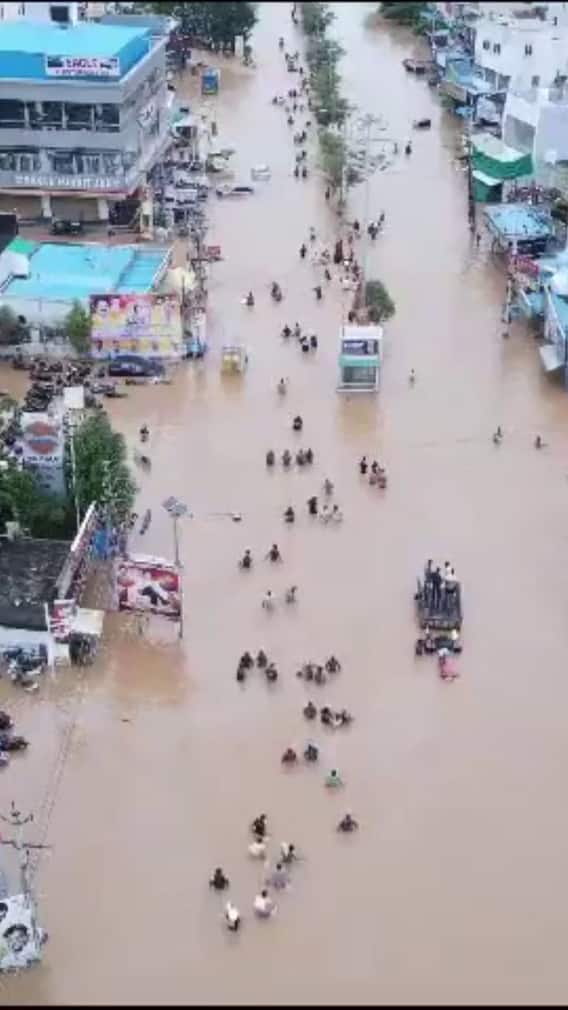 ఏపీలో రంగంలోకి దిగిన NDRF, డ్రోన్ల ద్వారా సహాయక చర్యలు