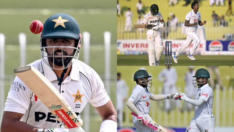 bangladesh just need 143 runs to win second test against pakistan on verge to create history pak vs ban 2nd test fourth day highlights PAK vs BAN: चौथे दिन बारिश ने पाकिस्तान को शर्मनाक हार से बचाया, पांचवें दिन बांग्लादेश को बनाने होंगे सिर्फ 143 रन