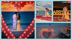 समंदर किनारे घुटनों पर बैठकर आदर जैन ने अपने 'फर्स्ट क्रश' आलेखा को किया प्रपोज, रोमांटिक तस्वीरें आई सामने