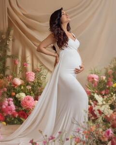 યુવિકા ચૌધરીએ વ્હાઈટ ગાઉનમાં કરાવ્યું પ્રેગ્નેન્સી ફોટોશૂટ, જુઓ શાનદાર તસવીરો