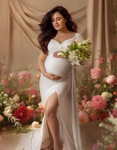 યુવિકા ચૌધરીએ વ્હાઈટ ગાઉનમાં કરાવ્યું પ્રેગ્નેન્સી ફોટોશૂટ, જુઓ શાનદાર તસવીરો