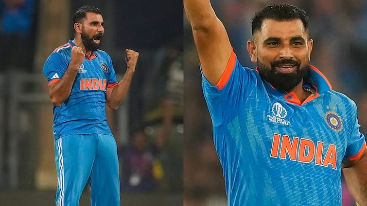 Most wickets for India in ODI World and 2nd Indian bowler to take Hat-trick Mohammed Shami records will blow your mind Mohammed Shami Birthday: वर्ल्ड कप हैट्रिक और सबसे ज्यादा विकेट, मोहम्मद शमी के रिकॉर्ड्स उड़ा देंगे होश