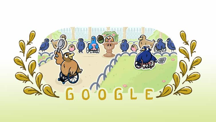 Wheelchair Tennis Paralympics Google Doodle Today September 4 Wednesday Paris Games 2024 Schedule Teams Medal Tally Paris Paralympics 2024: Wheelchair Tennis Back In The Spotlight As Google Doodle Brings Back Cute Toon