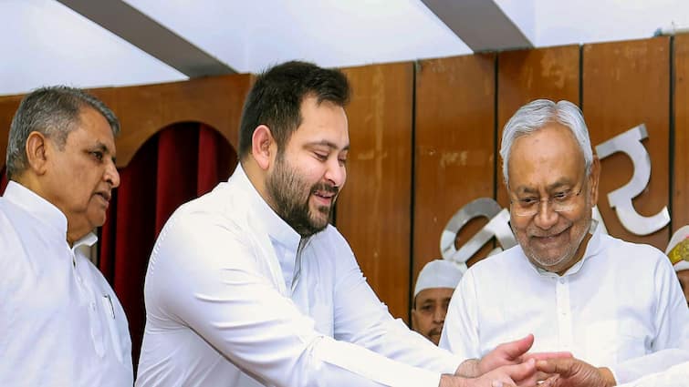 CM Nitish Kumar and Tejashwi Yadav met for appointment to post of Information Commissioner Bihar Politics: सीएम नीतीश और तेजस्वी यादव की हुई मुलाकात, सियासी हलचल हुई तेज