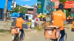 ये वीडियो देखकर किस्मत को कोसना छोड़ देंगे आप, एक हाथ कटने के बाद भी साइकिल पर डिलीवरी करता है ये शख्स