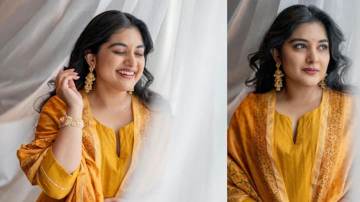 Nivetha Thomas Latest Photos : హీరోయిన్ నివేదా థామస్ తన లేటెస్ట్ మూవీ 35 ప్రమోషన్స్​లో బిజీగా ఉంది. తాజాగా దీనికోసం అందంగా ముస్తాబైంది.