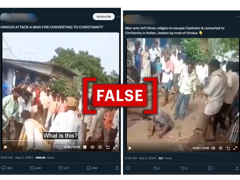 Fact Check: Viral Video Falsely Claims Assault On Indian Man For 'Converting To Christianity