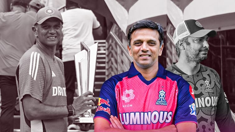 ipl-2025-rahul-dravid-new-head-coach-rajasthan-royals-kumar-sangakkara-director-of-cricket Rajasthan Royals: વર્ષો બાદ રાહુલ દ્રવિડની રાજસ્થાન રોયલ્સમાં એન્ટ્રી,  IPL 2025 પહેલા બન્યા હેડ કોચ