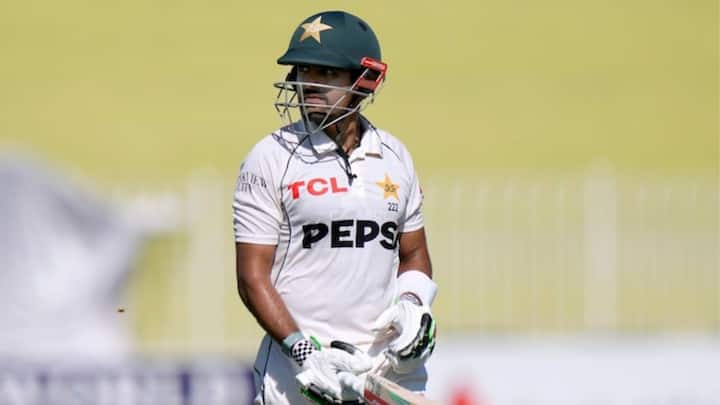 Former Pakistan captain, Babar, had a disappointing performance in the recent PAK vs BAN Test series as Bangladesh achieved a historic 2-0 clean sweep over Pakistan. After a lacklustre performance in the first Test, where Pakistan suffered a 10-wicket defeat, Babar's struggles persisted in the crucial second Test, where he could only manage scores of 31 and 11 across the two innings. (Images Credits: X/ @mufaddal_vohra)