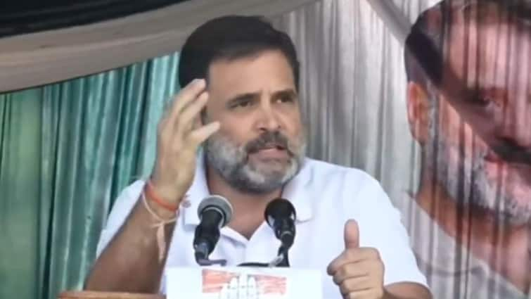 Jammu and Kashmir Assembly Election 2024 Rahul Gandhi Congress Rally Ramban Property Being Snatched 'J&K Residents' Property Is Being Snatched And Handed To Outsiders': Rahul Gandhi's Attack On BJP