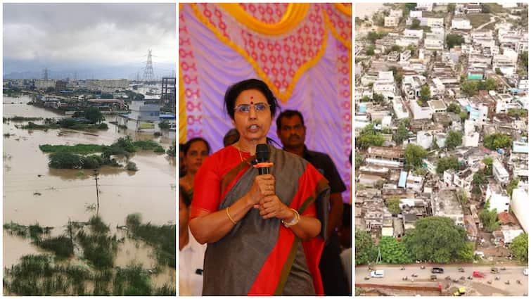 Chandrababu wife Nara Bhuvaneshwari announced two crore rupees donation to Andhra Pradesh and Telangana CM Relief Fund to support the flood victims Nara Bhuvaneswari: వరద బాధితులకు నారా భువనేశ్వరి సాయం- రెండు రాష్ట్రాలకు చెరో కోటి విరాళం